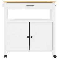 Кухненска количка "MONZA" 84x40x88,5 см борово дърво масив