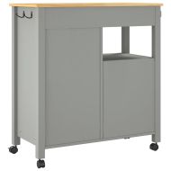 Кухненска количка "MONZA" 84x40x88,5 см борово дърво масив