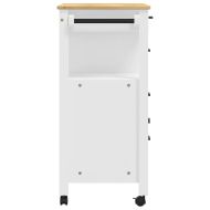 Кухненска количка "MONZA" 84x40x88,5 см борово дърво масив