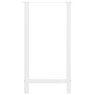 Крака за бар маса, бели, 2 бр., 40 x (90-91) см, стомана