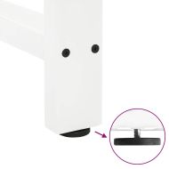 Крака за бар маса, бели, 2 бр., 40 x (90-91) см, стомана