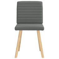 Трапезни столове, 2 бр, тъмносиви, текстил