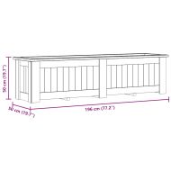 Повдигната леха, 196x50x50 см, импрегнирано борово дърво