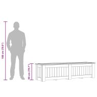 Повдигната леха, 196x50x50 см, импрегнирано борово дърво