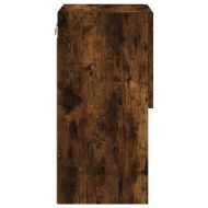 ТВ шкафове с LED осветление, 2 бр, опушен дъб, 30,5x30x60 см