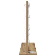 Огледало за грим Дъб 60 x 55 x 18 см Стъкло и инженерно дърво