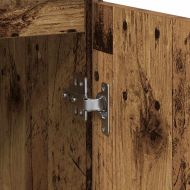 Сайдборд, старо дърво, 29,5x34x76 см, инженерно дърво