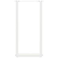 Крака за конзолна маса, U-образни, 2 бр., бели, 28 x (72-73) см, стомана