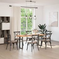 Крака за конзолна маса, U-образни, 2 бр., антрацит, 38 x (72-73) см, стомана