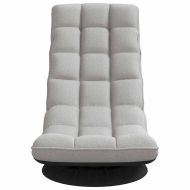 Въртящ се подов стол, облачно сив, 70x51x79 см, плат