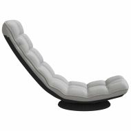 Въртящ се подов стол, облачно сив, 70x51x79 см, плат