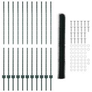 Ограда с пост Зелен 1,4 x 25 m Стомана