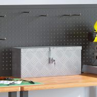 Алуминиева кутия, 48,5x14x20 см, сребриста