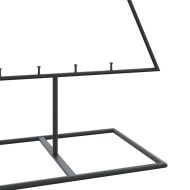 Метална коледна елха за декорация черна 150 см