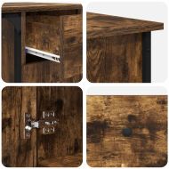 Бюро, опушен дъб, 141x141x75 см, инженерно дърво