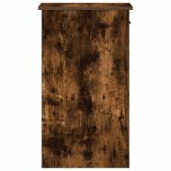 Стойка за компютърна кула с чекмедже опушен дъб 35x45x77 см