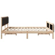 Рамка за легло с таблото Черно 180 x 200 cm текстил
