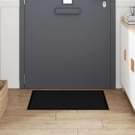 Мат за врата Черно 60 x 80 x 1,2 см Тедди плат