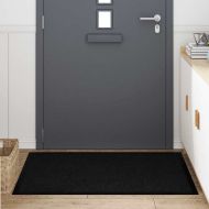 Мат за врата Черно 60 x 40 x 1.2 см Тедди плат