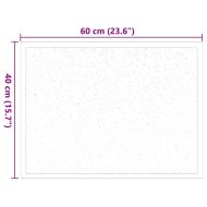 Мат за врата Светлосиво 60 x 40 x 1.2 см Тедди плат