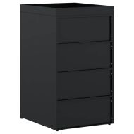 Склад за контейнери с покрив за растения за единичен контейнер 240L