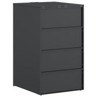 Съхранение за кош за отпадъци с газов капак за 240L контейнер