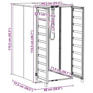 Съхранение за кош за отпадъци с газов капак за 240L контейнер