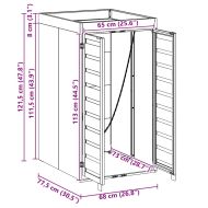 Съхранение за кош за отпадъци с покрив за саксия за 240L контейнер
