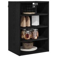 Висящ шкаф с рафт Черен дъб 40 x 29,5 x 60 см Инженерно дърво