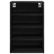 Висящ шкаф с рафт Черен дъб 40 x 29,5 x 60 см Инженерно дърво