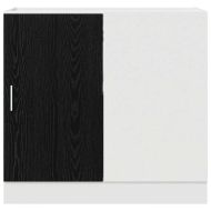 Кухненски ъглов основен шкаф Черен дъб 86 x 46 x 81,5 см