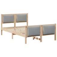 Рамка за легло с таблото Светлосиво 120 x 200 cm текстил