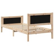 Рамка за легло с таблото Тъмен сив 90 x 190 cm текстил
