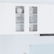 Висящ шкаф със съхранение Бяло 80 x 31 x 80 см Инженерно дърво