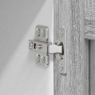 Висящ шкаф с врата Сив Сонома 80 x 31 x 80 см Инженерно дърво