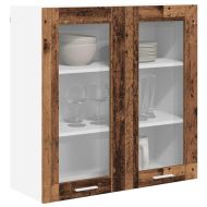 Висящ шкаф с врата Старо дърво 80 x 31 x 80 см Инженерно дърво