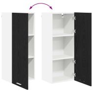 Висящ шкаф с врата Черния дъб 40 x 31 x 100 см Инженерно дърво