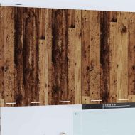 Висящ шкаф с врата Старо дърво 40 x 31 x 100 см Инженерно дърво