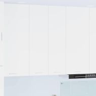 Висящ шкаф със съхранение Бяло 60 x 31 x 100 см Инженерно дърво