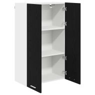 Висящ шкаф с врата Черния дъб 60 x 31 x 100 см Инженерно дърво