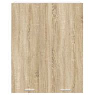 Висящ шкаф с врата Сонома дъб 80 x 31 x 100 см Инженерно дърво