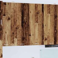 Висящ шкаф с врата Старо дърво 80 x 31 x 100 см Инженерно дърво