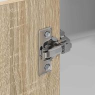 Висящ шкаф Сонома дъб и бяло 57 x 57 x 100 см Инженерно дърво