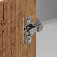 Висящ шкаф с врата Стара дървесина и бяло 57 x 57 x 100 см