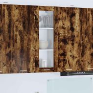 Висящ шкаф с врата Димян дъб 40 x 31 x 100 см Инженерно дърво