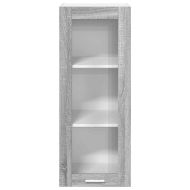Висящ шкаф с врата Сив Сонома 40 x 31 x 100 см Инженерно дърво