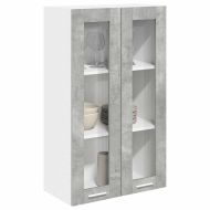 Висящ шкаф Циментено сиво 60 x 31 x 100 см Инженерно дърво