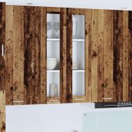 Висящ шкаф с врата Старо дърво 60 x 31 x 100 см Инженерно дърво