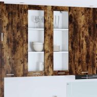 Висящ шкаф с врата Димян дъб 80 x 31 x 100 см Инженерно дърво