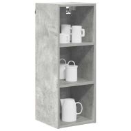 Висящ шкаф Циментено сиво 30 x 29,5 x 80 см Инженерно дърво